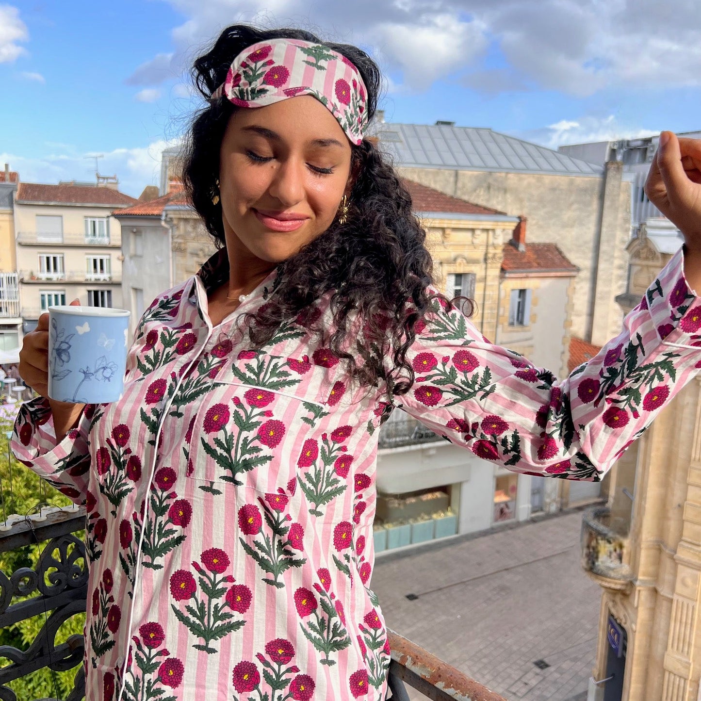 Masque de nuit Peonie Pink