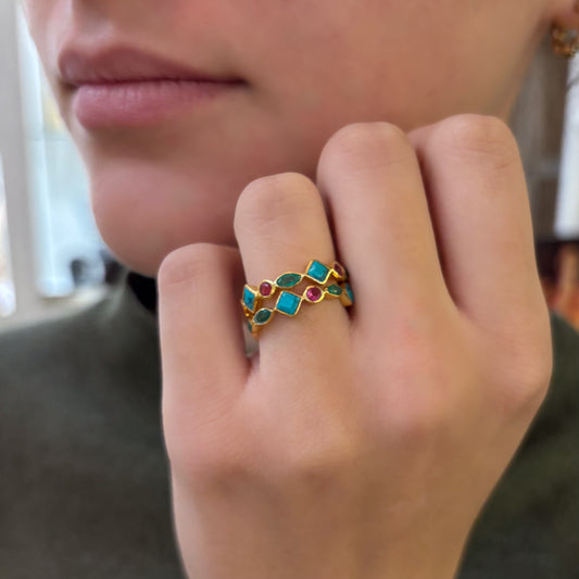 Bague Gauvin turquoise
