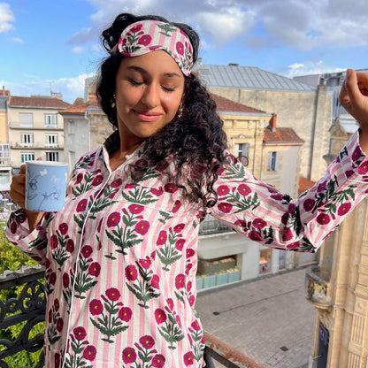 Masque de nuit Peonie Pink