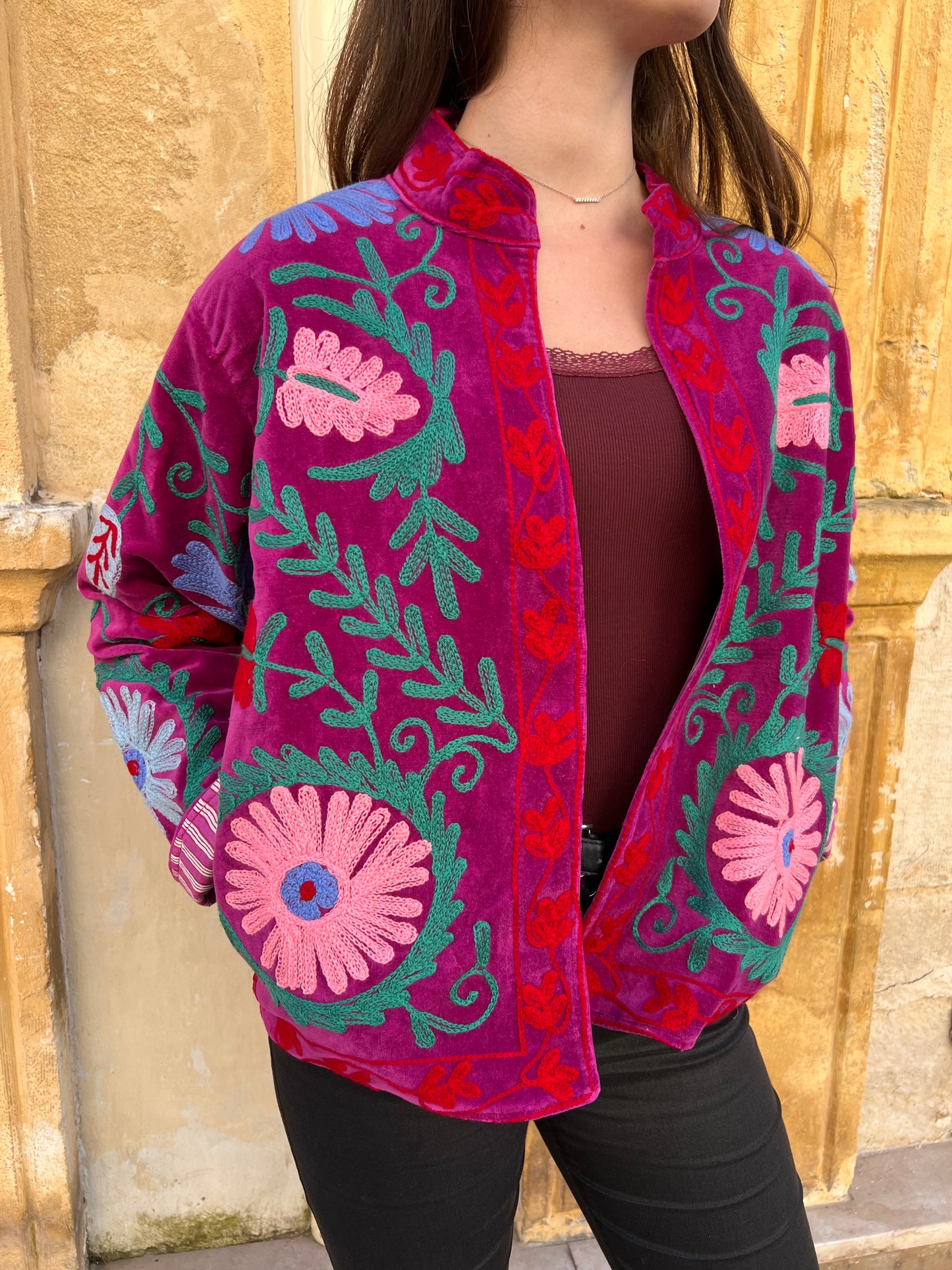 Veste Suzane rose fushia