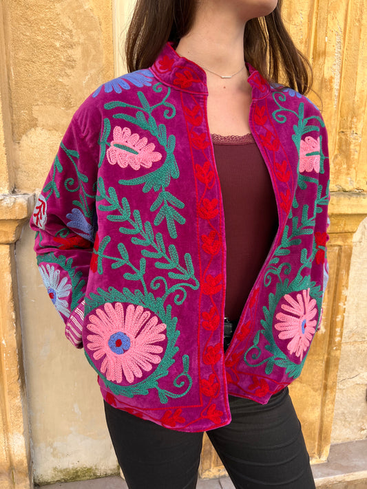 Veste Suzane rose fushia