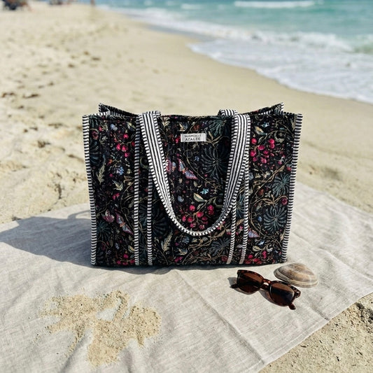 Sac cabas Garance Butterfly Indigo