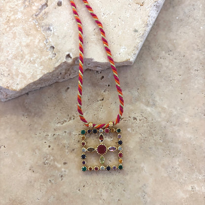 Collier Pondi Quartz Rose