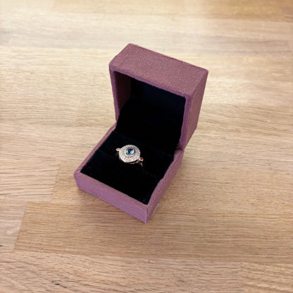 Bague Devi topaze bleue