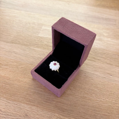 Bague Amara nacre rubis