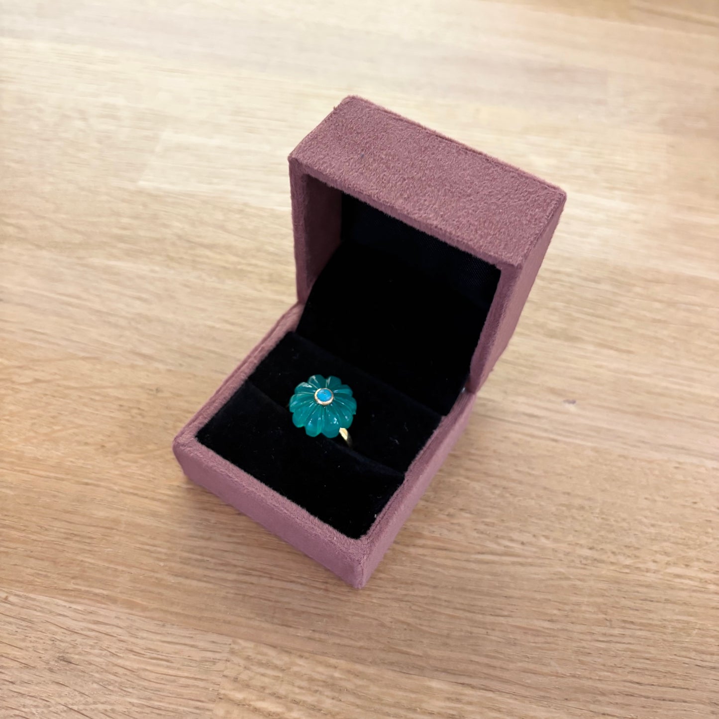 Amara bague onyx vert turquoise