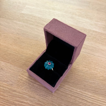 Bague Amara onyx vert rubis