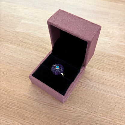 Bague Amara améthyste turquoise
