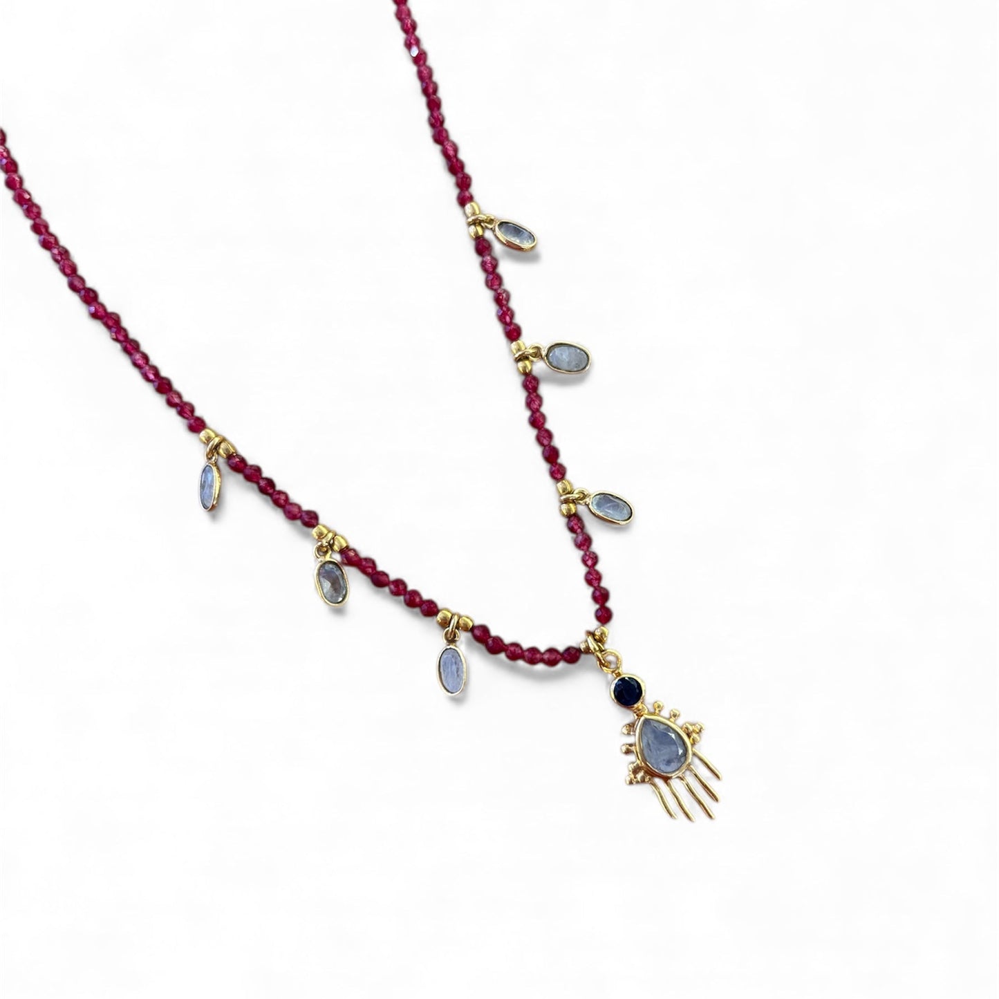 Collier Birdy ruby