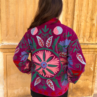 Veste Suzane rose fushia