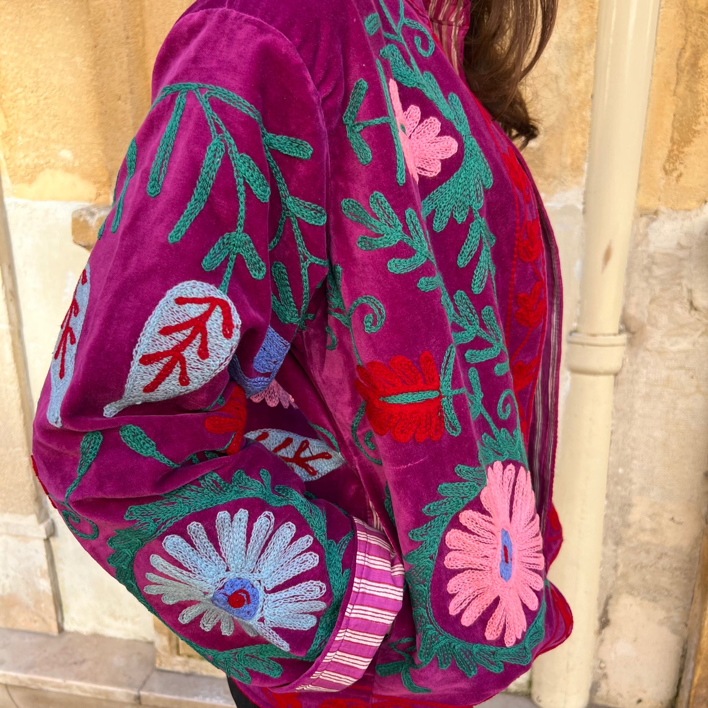 Veste Suzane rose fushia