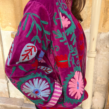 Veste Suzane rose fushia