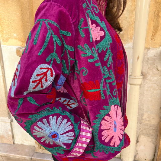 Veste Suzane rose fushia