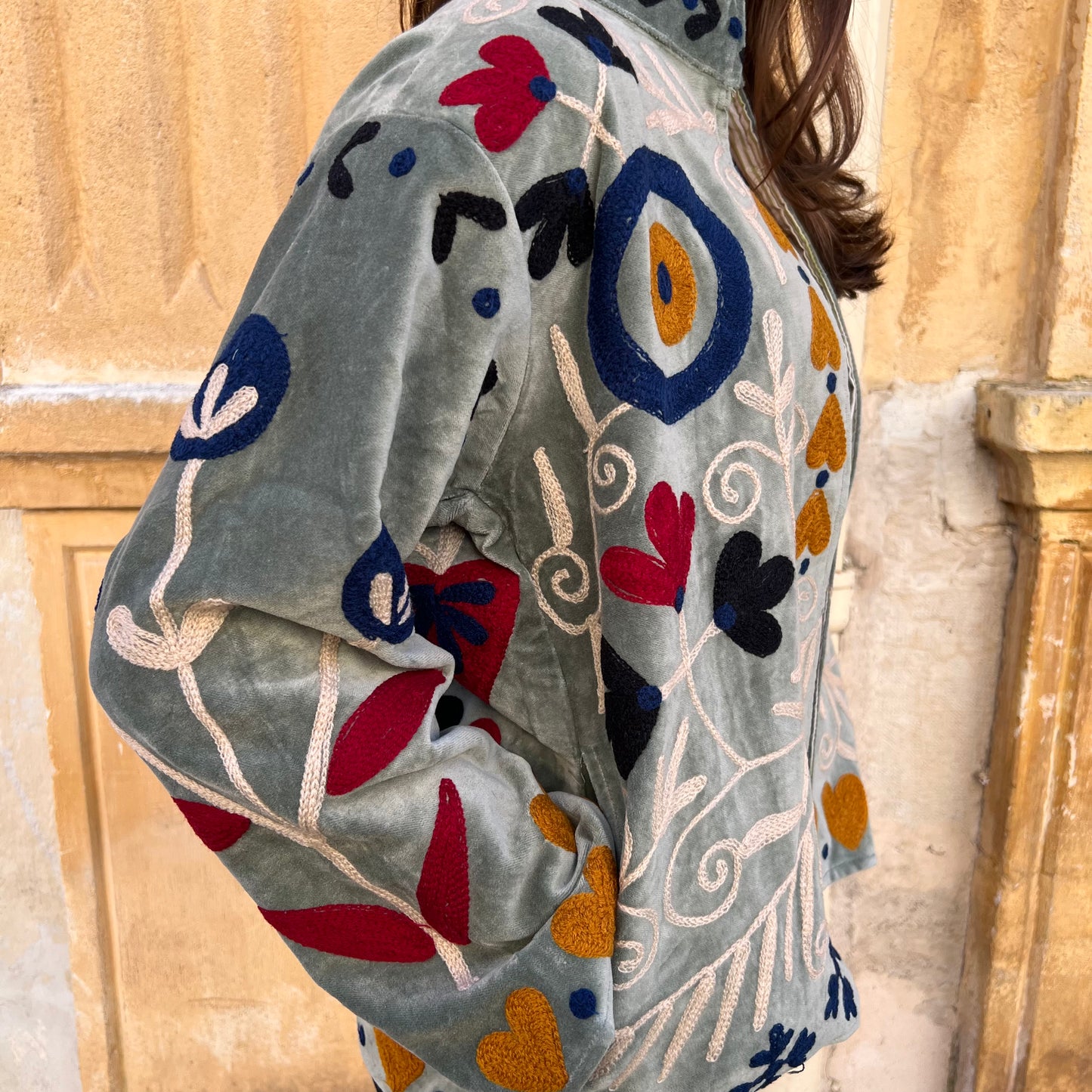 Veste Suzane vert amande